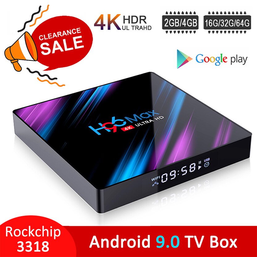 Ʈ TV ڽ H96 Max ȵ̵ 10 RK3318 4GB 64GB ..
